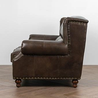 Двухместный диван Churchill 2 Seater RM натуральная кожа Antique Master - ракурс 3