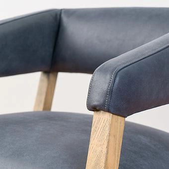 Стул Milano Chair натуральная кожа British Green - ракурс 9