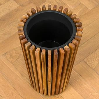 Кашпо Effectory Timberline Tall Pot Dark Wood Small