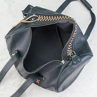 Спортивная сумка Sport Bag Model 38 натуральная кожа Blue Opaco - ракурс 5