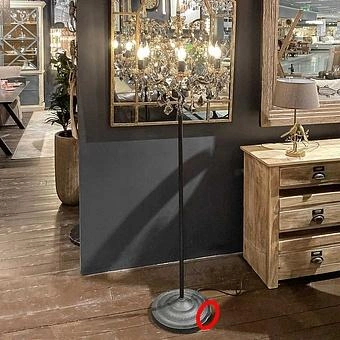 Торшер Crystal Floor Lamp discount3 хрусталь и металл Clear Crystal and Antique Rust - ракурс 2