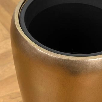Кашпо Effectory Metal Tall Pot Matte Gold Large - ракурс 3