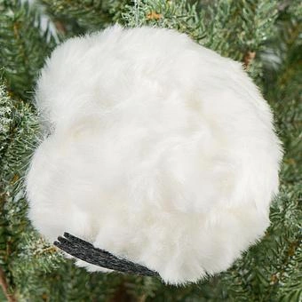 Ёлочная игрушка Round Owl With Open Eyes 10 cm - ракурс 2