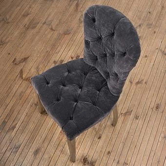 Стул Chester Dining Chair, Weathered Wood хлопок Vintage Moleskin Graphite - ракурс 6
