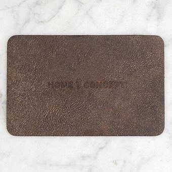 Коврик для кружки Home Concept Working Station Leather Pad Small натуральная кожа Scarecrow Black - ракурс 3