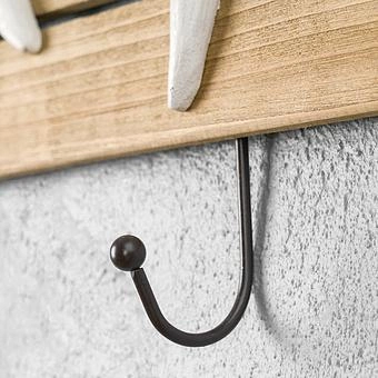 Настенная вешалка White Starfishes Coat Rack 3 Hooks - ракурс 6