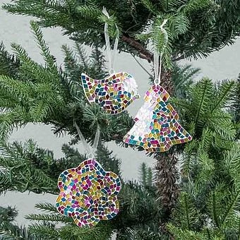Ёлочная игрушка Multi-Colored Flower Pendant 11 cm - ракурс 8