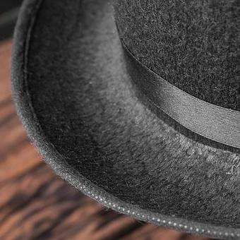 Винтажный котелок Vintage Bowler Hat - ракурс 5