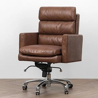 Кресло Hemingway Office Chair RM натуральная кожа Brown Franco