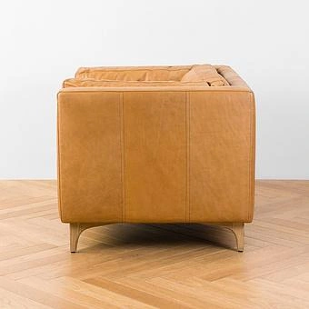 Кресло Dwell 1 Seater натуральная кожа Napinha Camel - ракурс 3