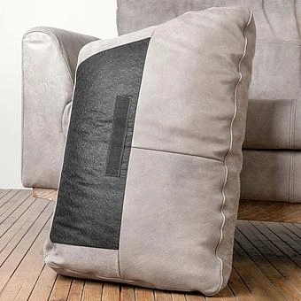 Трёхместный диван Patrick 3 Seater, Oak Sandwashed натуральная кожа Pale Grey - ракурс 12