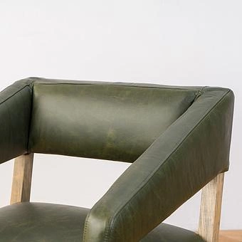 Стул Milano Chair натуральная кожа British Green - ракурс 7