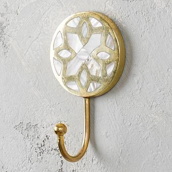 Крючок Tangier Luxe Brass Pearl Inlay Hook