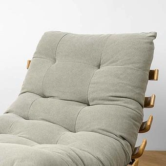 Кресло Capri Armchair, Black Matt Metal RM лён Olive Linen - ракурс 7