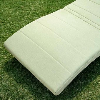 Садовый шезлонг-лежак Wave Lounger, Black акриловая ткань Almond - ракурс 7