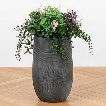 Кашпо Ergo Graphics Tall Pot Oxide Copper Patina Small