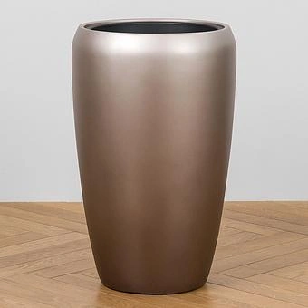 Кашпо Effectory Metal Tall Pot Dark Silver Large