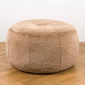 Пуфик Alaska Donut Pouf искусственный мех Big Bear Taupe