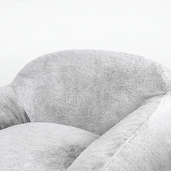 Кресло Snug Chair искусственный мех Big Bear Grey - ракурс 5