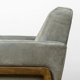 Кресло Cupertino Chair RM натуральная кожа Anthracite Nubuck