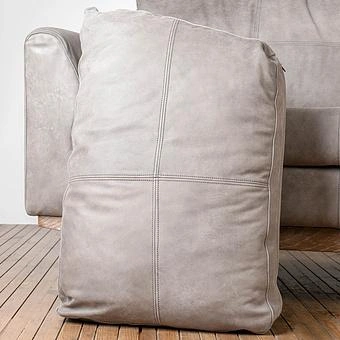 Трёхместный диван Patrick 3 Seater, Oak Sandwashed натуральная кожа Pale Grey - ракурс 11