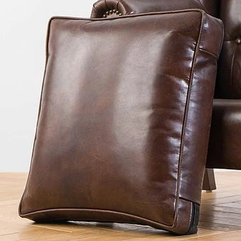 Кресло Parlament Armchair, Red Brown Wood D натуральная кожа Vintage Brown - ракурс 11