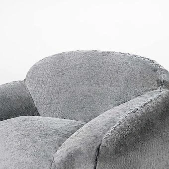 Кресло Snug Chair искусственный мех Big Bear Grey - ракурс 6