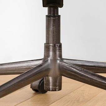 Кресло Ufficio Torino Armchair, Red Brown Wood D натуральная кожа Mars - ракурс 15