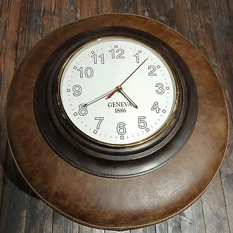 Настенные часы Brown Mango Wood Wall Clock discount