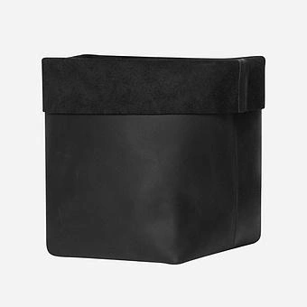 Корзина для хранения Leather Storage Basket Small натуральная кожа Noire