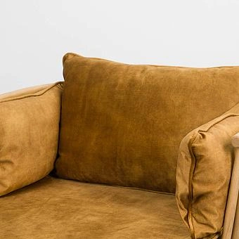 Кресло Maldives Chair, Bleached Oak ткань Autumn Brown Light - ракурс 6