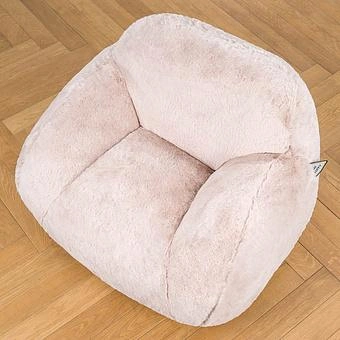 Кресло Baby Snug Chair искусственный мех Big Bear Pink - ракурс 5