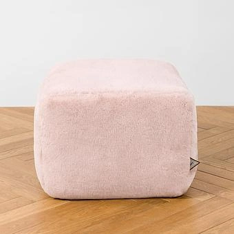 Пуфик Alaska Rectangular Pouf Small искусственный мех Mongolia Cream - ракурс 4