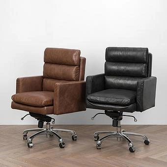 Кресло Hemingway Office Chair RM натуральная кожа Old Kaprys - ракурс 8