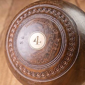 Винтажный мяч для крокета Vintage Croquet Ball 27 - ракурс 2