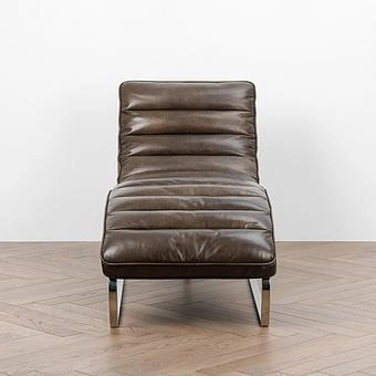 Шезлонг Toledo Lounge Chair RM натуральная кожа Antique Master - ракурс 2