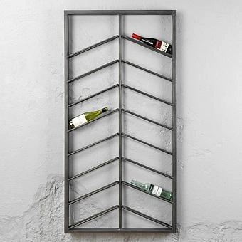 Подставка для бутылок Wall Iron Bottles Holder - ракурс 2