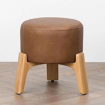 Табурет Rhythm Stool A натуральная кожа Moka Dark Brown - ракурс 3