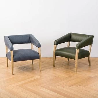 Стул Milano Chair натуральная кожа British Green - ракурс 13
