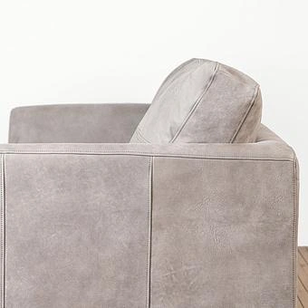 Трёхместный диван Patrick 3 Seater, Oak Sandwashed натуральная кожа Pale Grey - ракурс 9