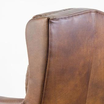 Кресло Doctor Armchair, Red Brown Wood D натуральная кожа Mocha - ракурс 11