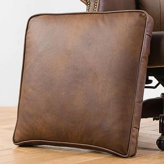Кресло Doctor Armchair, Red Brown Wood D натуральная кожа Mocha - ракурс 14