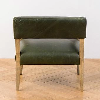 Стул Milano Chair натуральная кожа British Green - ракурс 5