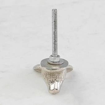Мебельная ручка Silver Striped Bunny Metal Knob - ракурс 4