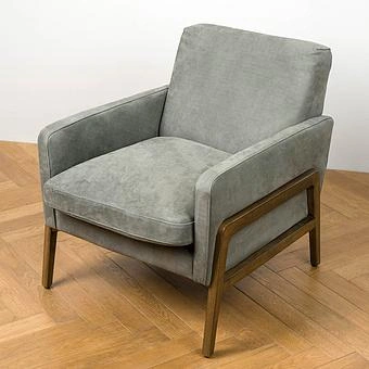 Кресло Cupertino Chair RM натуральная кожа Anthracite Nubuck