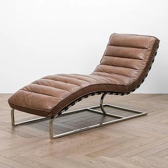 Шезлонг Toledo Lounge Chair RM натуральная кожа Antique Master