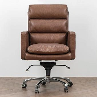 Кресло Hemingway Office Chair RM натуральная кожа Brown Franco - ракурс 3