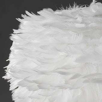 Подвесной светильник Eos Hanging Lamp With White Cord Medium перья White Feathers - ракурс 4