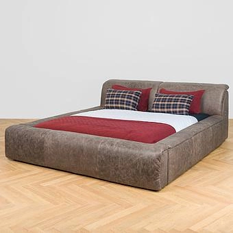 Двуспальная кровать-реклайнер Toro Motion Bed US King натуральная кожа Freehand Waxed Bark