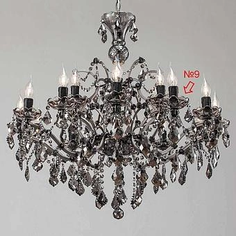 Люстра Crystal Chandelier Medium discount4 хрусталь и металл Grey Crystal and Natural Metal - ракурс 2